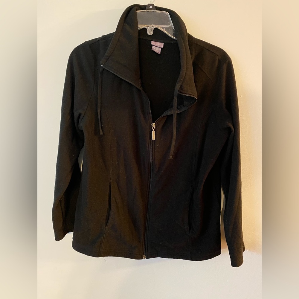 Black zip up sweater